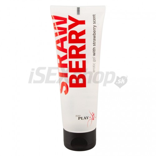 Just Play water based vegan lubricant strawberry 80 ml
