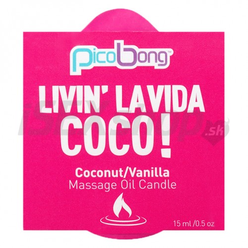 PicoBong Coconut &amp;amp;amp; Vanilla Massage Oil Candle 15ml
