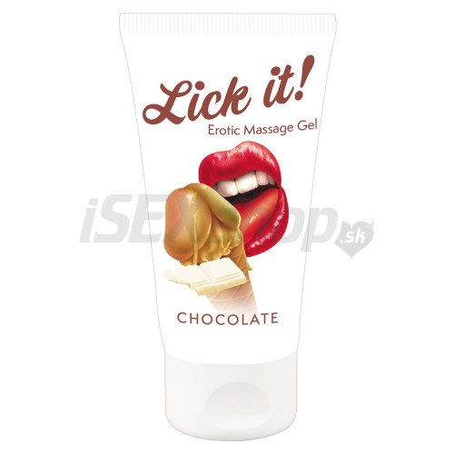 Lick it! - 2in1 masážny lubricant - white chocolate 50ml