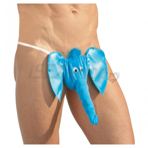 Elephant thong - pánske tangá slon - blue