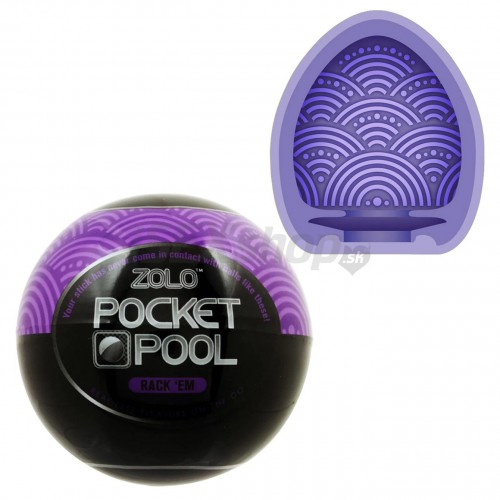 Pocket Pool stimulačná masturbačná násada fialová